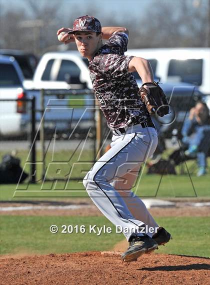 Thumbnail 1 in Whitesboro vs Paradise (Pottsboro Varsity Tournament) photogallery.