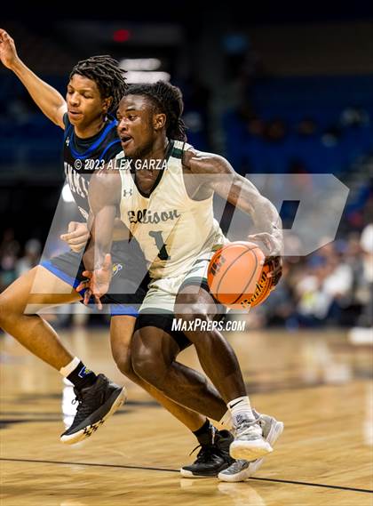 Thumbnail 1 in Ellison [C. E.] vs Mansfield Summit (UIL 5A Basketball Semifinal)  photogallery.