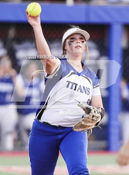 Thumbnail 1 in Frontier @ Madera-2023 CIF CS Softball Championships-Division 2 photogallery.