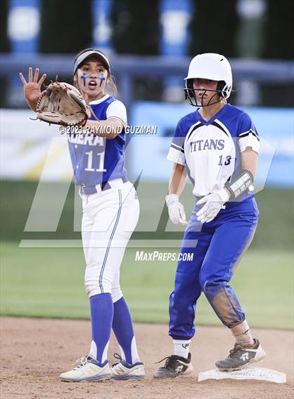 Thumbnail 1 in Frontier @ Madera-2023 CIF CS Softball Championships-Division 2 photogallery.