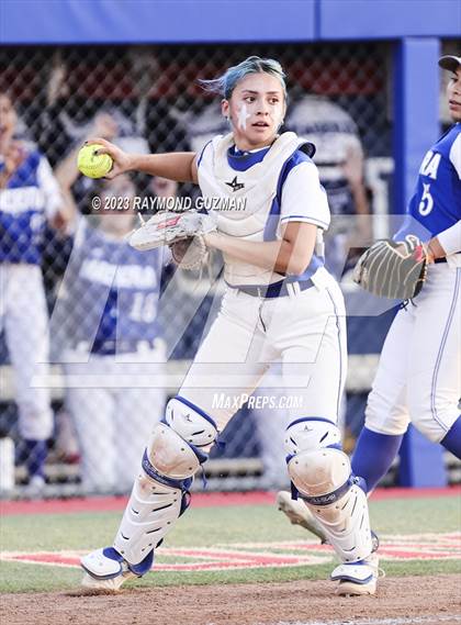 Thumbnail 2 in Frontier @ Madera-2023 CIF CS Softball Championships-Division 2 photogallery.