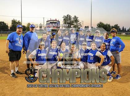 Thumbnail 2 in Frontier @ Madera-2023 CIF CS Softball Championships-Division 2 photogallery.
