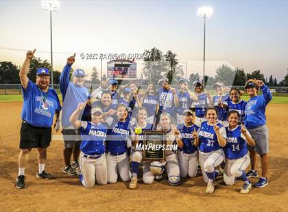 Thumbnail 3 in Frontier @ Madera-2023 CIF CS Softball Championships-Division 2 photogallery.