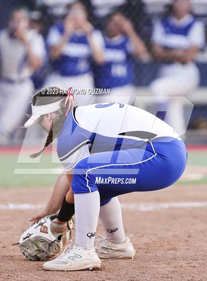 Thumbnail 2 in Frontier @ Madera-2023 CIF CS Softball Championships-Division 2 photogallery.