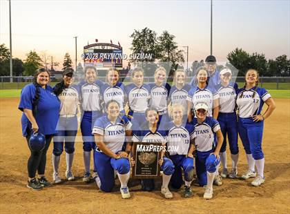 Thumbnail 2 in Frontier @ Madera-2023 CIF CS Softball Championships-Division 2 photogallery.