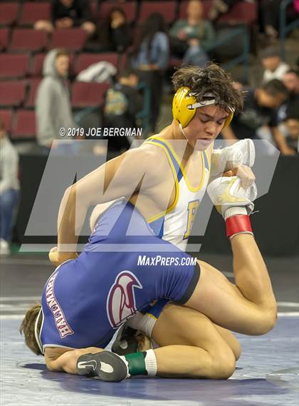 Thumbnail 1 in CIF State Boys Wrestling Championships (Quarterfinals) photogallery.