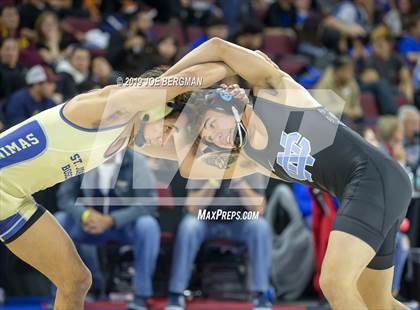 Thumbnail 1 in CIF State Boys Wrestling Championships (Quarterfinals) photogallery.