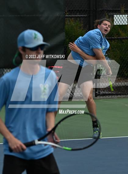Thumbnail 2 in NCHSAA 3A Doubles Tennis State Championship photogallery.