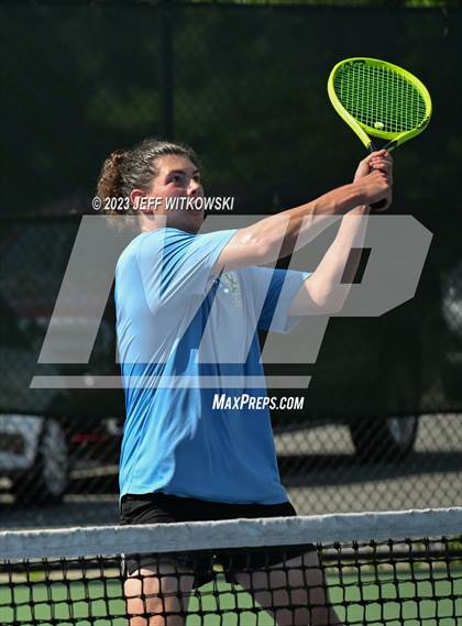 Thumbnail 2 in NCHSAA 3A Doubles Tennis State Championship photogallery.