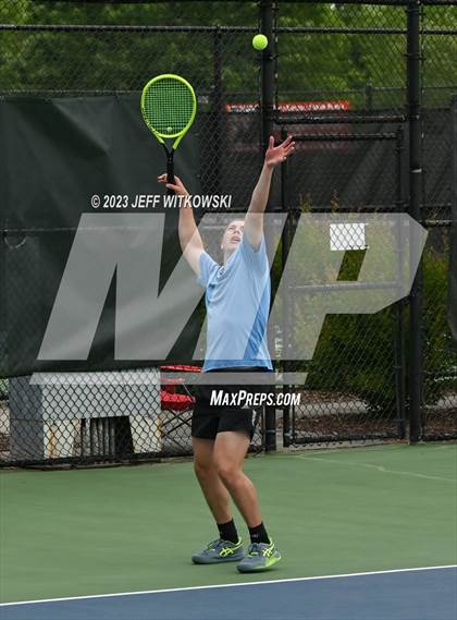 Thumbnail 2 in NCHSAA 3A Doubles Tennis State Championship photogallery.
