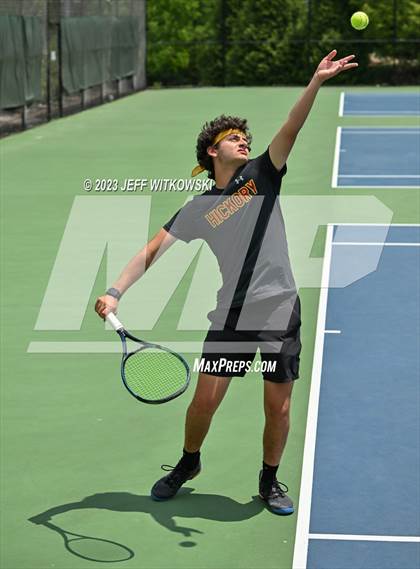 Thumbnail 2 in NCHSAA 3A Doubles Tennis State Championship photogallery.