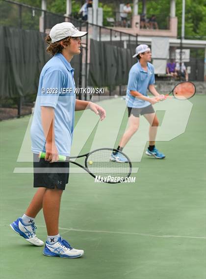 Thumbnail 2 in NCHSAA 3A Doubles Tennis State Championship photogallery.