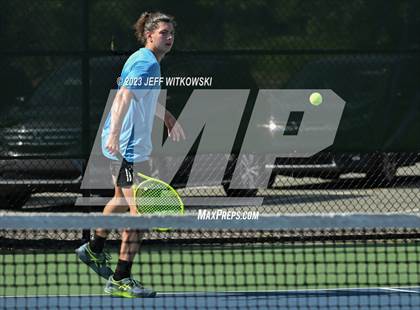 Thumbnail 3 in NCHSAA 3A Doubles Tennis State Championship photogallery.