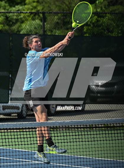 Thumbnail 3 in NCHSAA 3A Doubles Tennis State Championship photogallery.