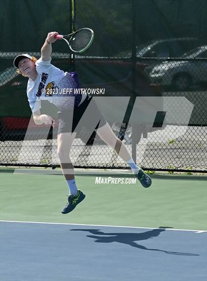 Thumbnail 3 in NCHSAA 3A Doubles Tennis State Championship photogallery.