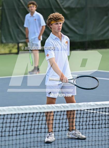 Thumbnail 3 in NCHSAA 3A Doubles Tennis State Championship photogallery.