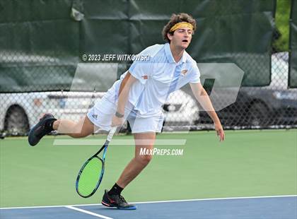 Thumbnail 2 in NCHSAA 3A Doubles Tennis State Championship photogallery.