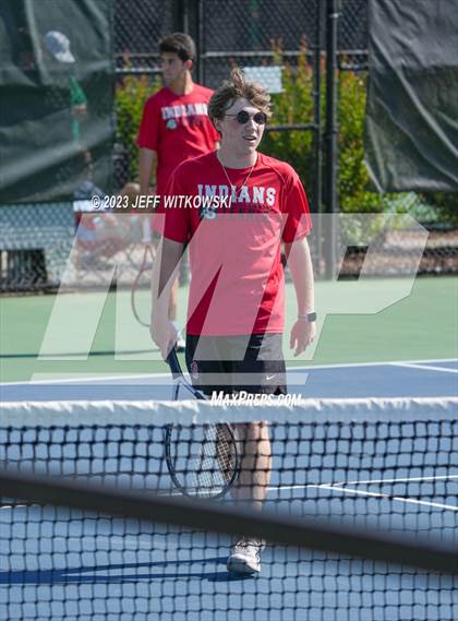 Thumbnail 2 in NCHSAA 3A Doubles Tennis State Championship photogallery.