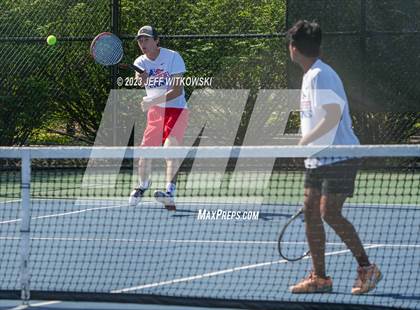 Thumbnail 1 in NCHSAA 3A Doubles Tennis State Championship photogallery.
