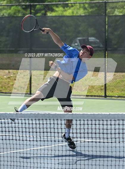 Thumbnail 2 in NCHSAA 3A Doubles Tennis State Championship photogallery.