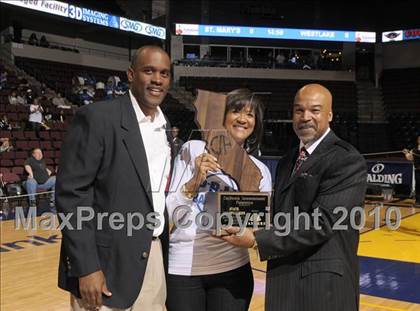 Thumbnail 1 in St. Mary's vs. Price (CIF State D4 Award Photos) photogallery.