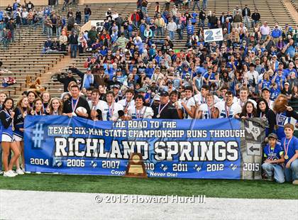 Thumbnail 2 in Follett vs. Richland Springs (UIL 1A Six-Man Final) photogallery.
