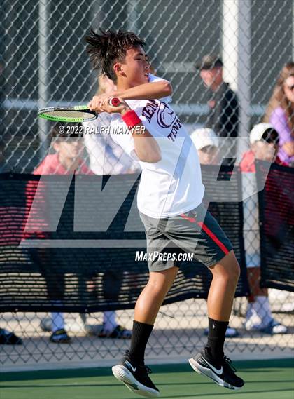 Thumbnail 2 in UIL 4A, 5A, & 6A Boys State Tennis Finals  photogallery.