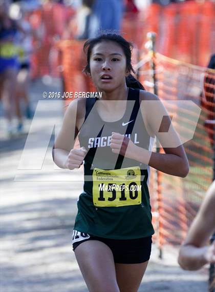 Thumbnail 3 in CIF State Cross County Championships (D5 Girls Race) photogallery.