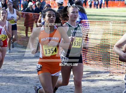 Thumbnail 2 in CIF State Cross County Championships (D5 Girls Race) photogallery.