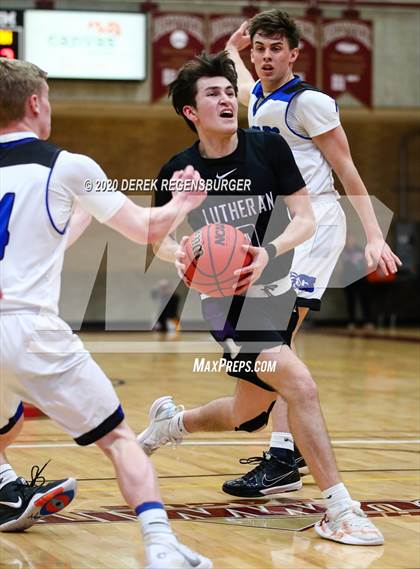 Thumbnail 1 in Resurrection Christian vs Lutheran (CHSAA 3A Great 8) photogallery.