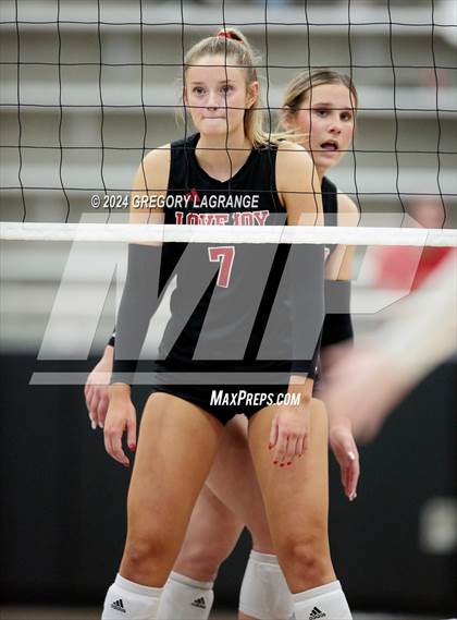 Thumbnail 2 in Lovejoy vs Wakeland (UIL5A Volleyball Regional Final Division 2) photogallery.
