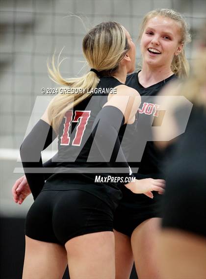 Thumbnail 3 in Lovejoy vs Wakeland (UIL5A Volleyball Regional Final Division 2) photogallery.