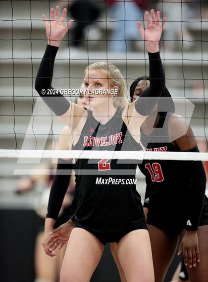 Thumbnail 2 in Lovejoy vs Wakeland (UIL5A Volleyball Regional Final Division 2) photogallery.