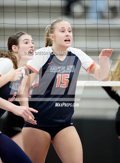 Thumbnail 2 in Lovejoy vs Wakeland (UIL5A Volleyball Regional Final Division 2) photogallery.