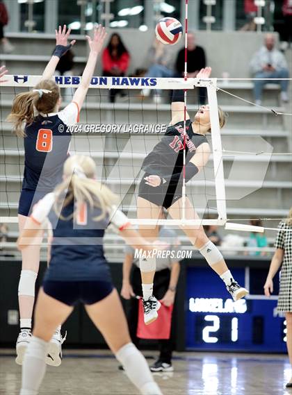 Thumbnail 3 in Lovejoy vs Wakeland (UIL5A Volleyball Regional Final Division 2) photogallery.