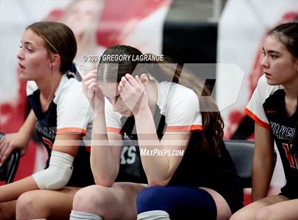 Thumbnail 2 in Lovejoy vs Wakeland (UIL5A Volleyball Regional Final Division 2) photogallery.