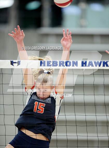 Thumbnail 2 in Lovejoy vs Wakeland (UIL5A Volleyball Regional Final Division 2) photogallery.