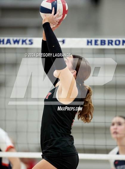 Thumbnail 2 in Lovejoy vs Wakeland (UIL5A Volleyball Regional Final Division 2) photogallery.