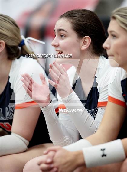 Thumbnail 1 in Lovejoy vs Wakeland (UIL5A Volleyball Regional Final Division 2) photogallery.