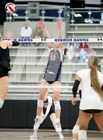 Thumbnail 3 in Lovejoy vs Wakeland (UIL5A Volleyball Regional Final Division 2) photogallery.