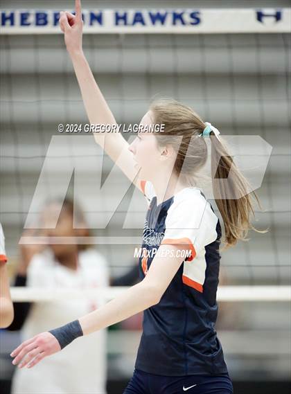Thumbnail 1 in Lovejoy vs Wakeland (UIL5A Volleyball Regional Final Division 2) photogallery.