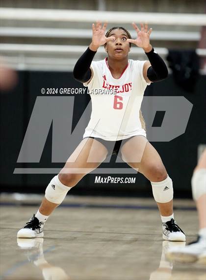Thumbnail 3 in Lovejoy vs Wakeland (UIL5A Volleyball Regional Final Division 2) photogallery.