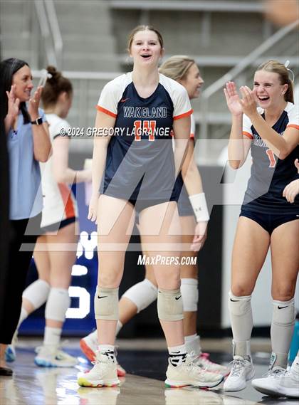 Thumbnail 1 in Lovejoy vs Wakeland (UIL5A Volleyball Regional Final Division 2) photogallery.