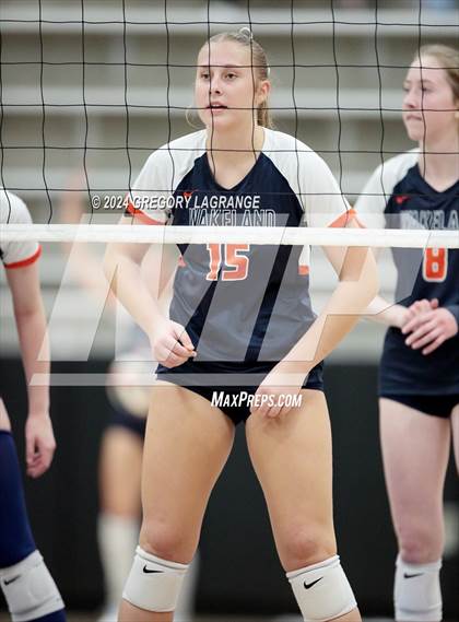 Thumbnail 2 in Lovejoy vs Wakeland (UIL5A Volleyball Regional Final Division 2) photogallery.