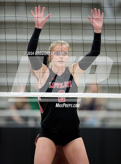Thumbnail 1 in Lovejoy vs Wakeland (UIL5A Volleyball Regional Final Division 2) photogallery.