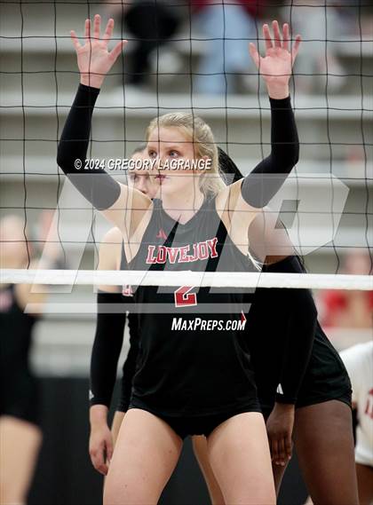Thumbnail 3 in Lovejoy vs Wakeland (UIL5A Volleyball Regional Final Division 2) photogallery.