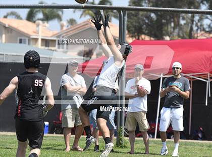 Thumbnail 1 in JSerra Catholic vs Centennial (Battle at the Beach 7x7) photogallery.