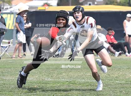 Thumbnail 3 in JSerra Catholic vs Centennial (Battle at the Beach 7x7) photogallery.