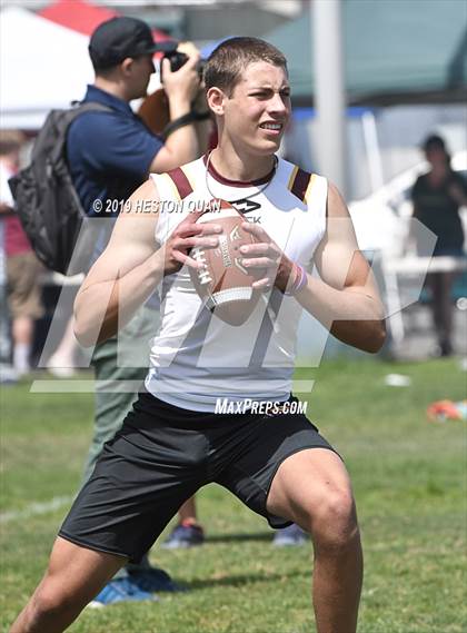 Thumbnail 3 in JSerra Catholic vs Centennial (Battle at the Beach 7x7) photogallery.
