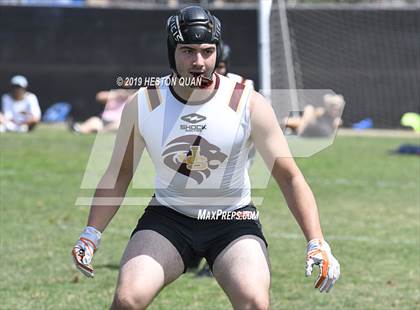 Thumbnail 2 in JSerra Catholic vs Centennial (Battle at the Beach 7x7) photogallery.